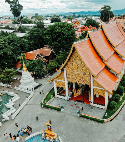 A temple in Chaiang Mai city in Thailand - GapGuru